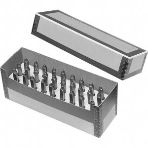 Letter Die Set for Marking Keys and Cores