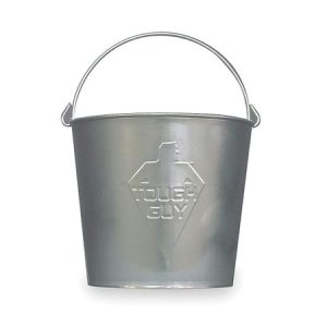 Bucket,3 gal,Silver