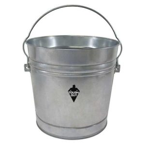 Bucket,10 gal,Silver