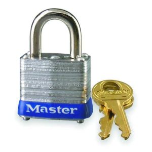 #7KA - Keyed Padlock, 1/2 in,Rectangle,Silver